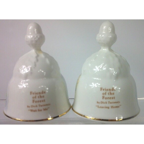 Vintage Oakley Friends of the Forest Fine Bone China Bells England Lot of 17 - Picture 15 of 16